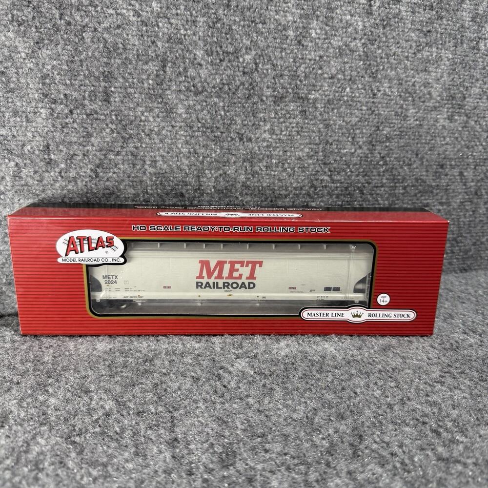 Atlas HO Scale Master Line ACF 5701 Covered Hopper Car “MET” Decal RARE NEW! Nos